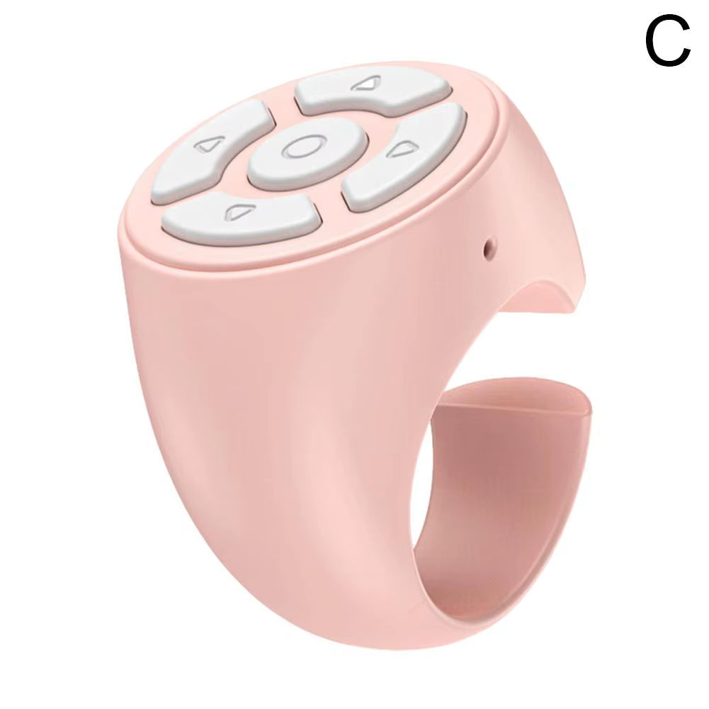 Wireless Fingertip Remote Control Ring Blue Tooth Scroller Page Turner Clicker for Mobile Phone Selfie Button Mobile Controller